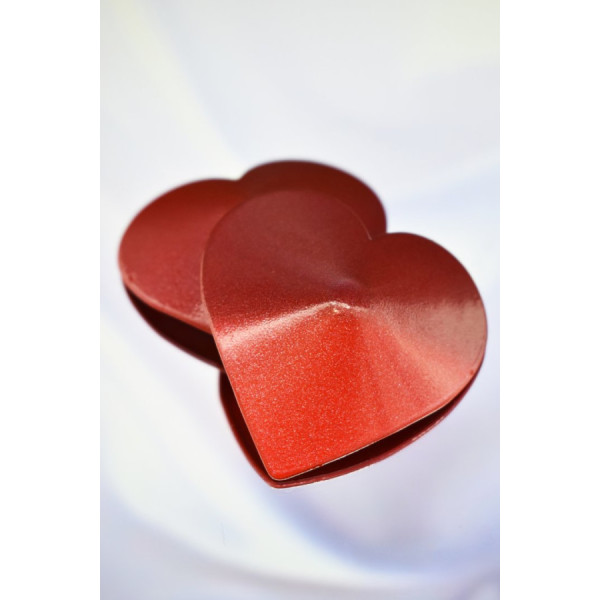 Nipple Métal rouge Cache tétons cœur 